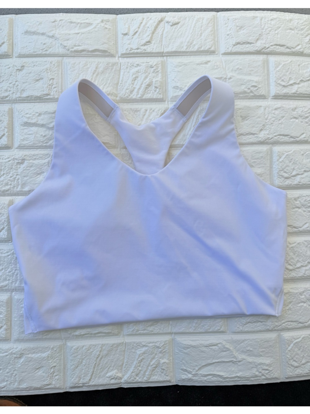 Spanx Sports Core Racerback Bra Grey White 1X